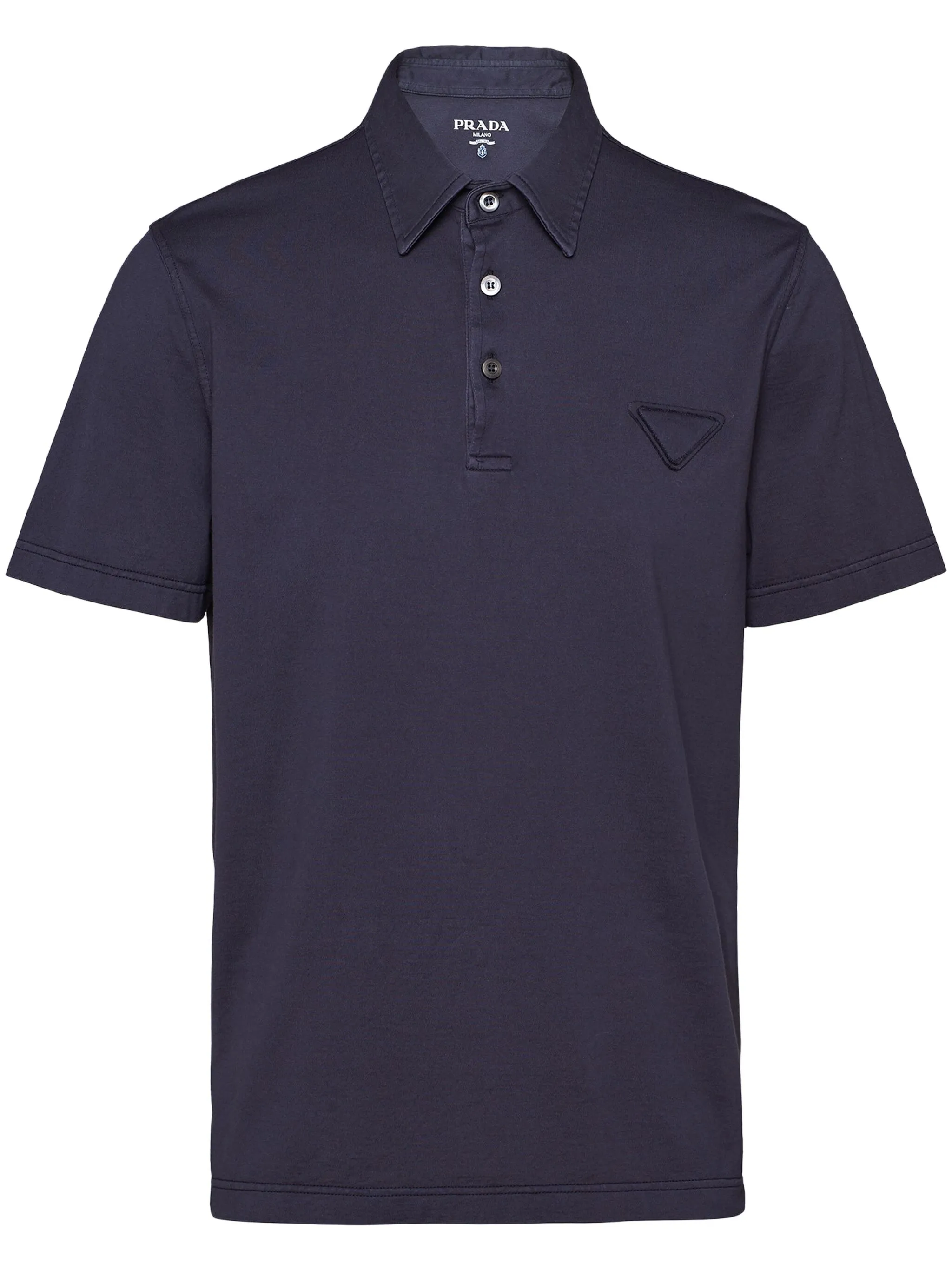 Prada short-sleeved cotton polo shirt