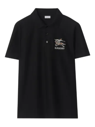 Burberry equestrian-knight cotton polo shirt