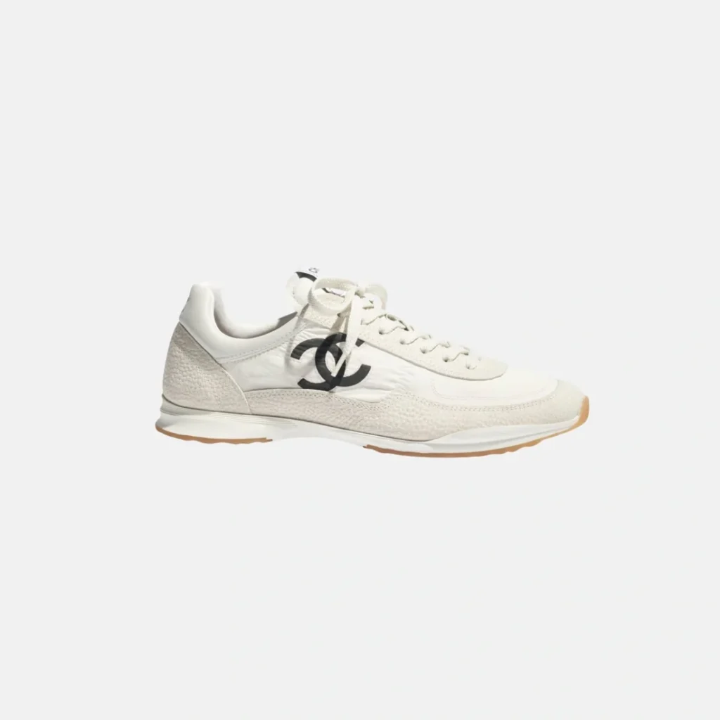 Chanel Trainers in Fabric and Embossed Suede Calfskin