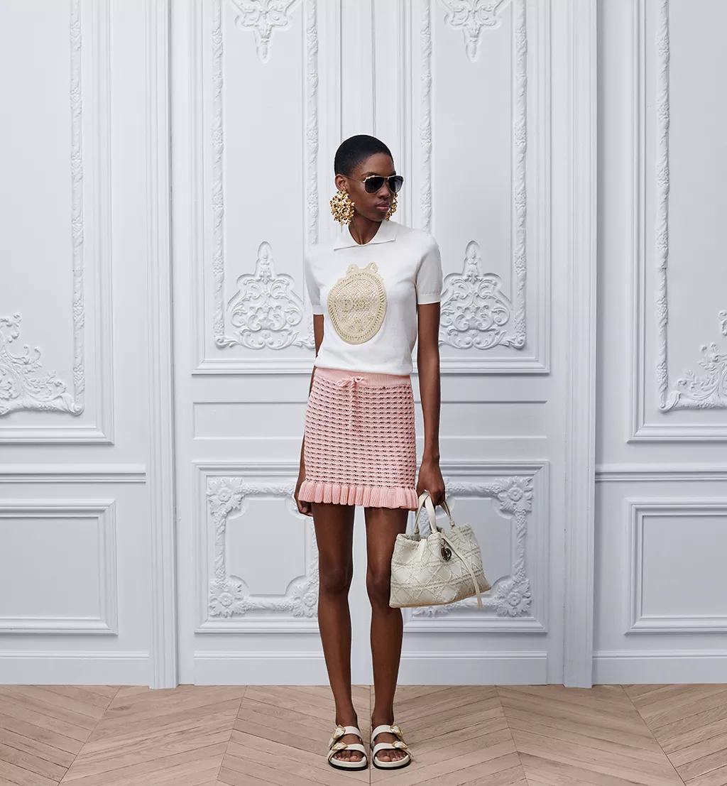 Dioriviera Dior Médaillon Short-Sleeved Sweater